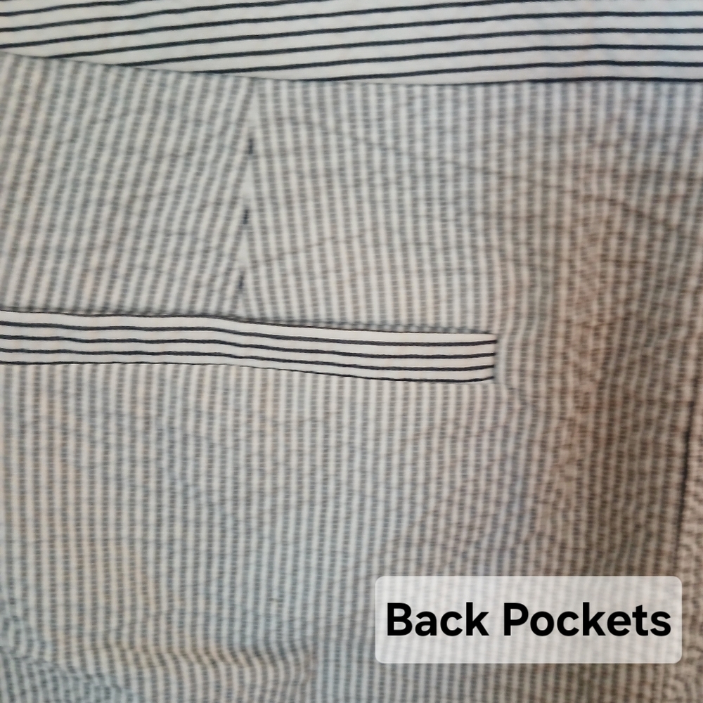 J Crew Women's 100% Cotton Gray Pinstripe Sailor Skirt Siize 00 - Picture 7 of 11